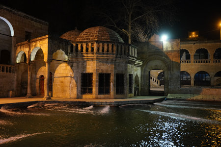 Balikligol, Pool of Abraham in Sanliurfa City, Turkiyeの写真素材
