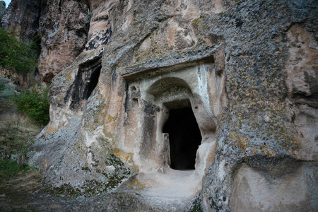 Cave in Phrygian Valley, Eskisehir City, Turkiyeの写真素材