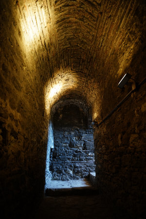 Yedikule Fortress in Istanbul City, Turkiyeの写真素材