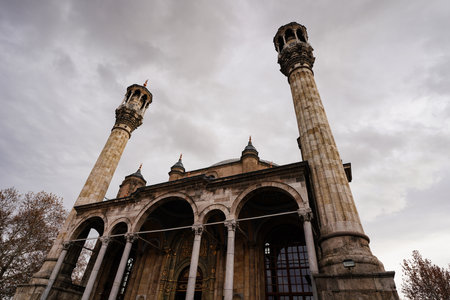 Aziziye Mosque in Konya City, Turkiyeの写真素材
