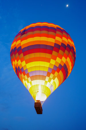 Hot Air Balloon in Cappadocia, Nevsehir City, Turkiyeの写真素材