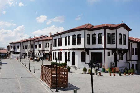 Turkish Traditional houses in Altindag District, Ankara City, Turkiyeの写真素材