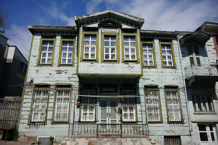 House in Heybeliada Island in Istanbul City, Turkiyeの写真素材