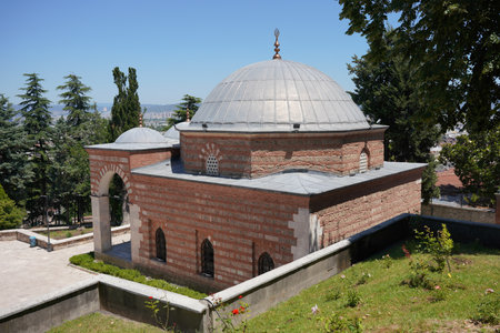 Yildirim Beyazit Tomb in Bursa City, Turkiyeの写真素材
