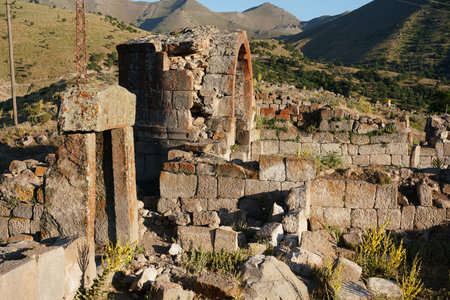 Ruins of a Church in Madensehri Village, Karaman, Konya City, Turkiye