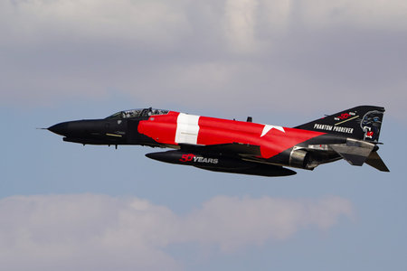 KONYA, TURKIYE - JULY 02, 2025: Turkish Air Force McDonnell Douglas F-4E Terminator 2020 (5020)...