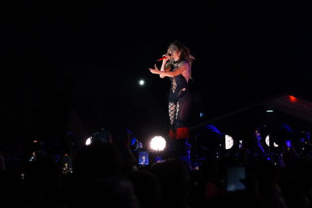 ISTANBUL, TURKIYE - AUGUST 05, 2025: Jennifer Lopez Concert in Istfest, Istanbul