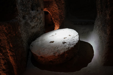 NEVSEHIR, TURKIYE - AUGUST 09, 2025: Kaymakli Underground City in Kaymakli Townのeditorial素材