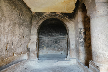 NEVSEHIR, TURKIYE - AUGUST 09, 2025: Church of St. John the Baptist in Cavusin Village, Cappadociaのeditorial素材