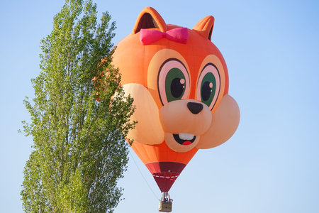 NEVSEHIR, TURKIYE - AUGUST 10, 2025: Hot Air Balloon during Cappadocia Balloon Fest