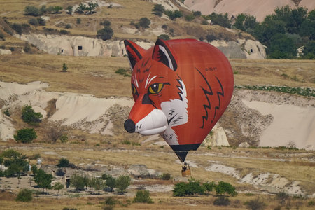 NEVSEHIR, TURKIYE - AUGUST 10, 2025: Hot Air Balloon during Cappadocia Balloon Festのeditorial素材