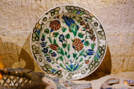 NEVSEHIR, TURKIYE - AUGUST 08, 2025: Turkish Ceramics in Guray Museum in Avanos Townのeditorial素材