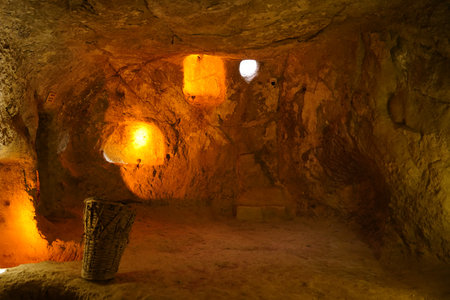 NEVSEHIR, TURKIYE - AUGUST 10, 2025: Underground City under Nevsehir Castleのeditorial素材