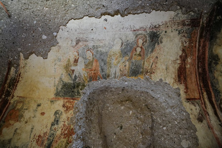 KAYSERI, TURKIYE - AUGUST 09, 2025: Kubbeli Domed Church in Soganli Valleyのeditorial素材