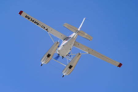 ESKISEHIR, TURKIYE - SEPTEMBER 20, 2025: Cessna 185 Skywagon (18502710) display in Sivrihisar SHG...