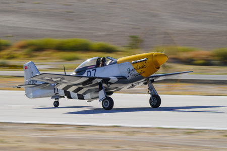 ESKISEHIR, TURKIYE - SEPTEMBER 20, 2025: North American P-51D Mustang (122-39608) display in...