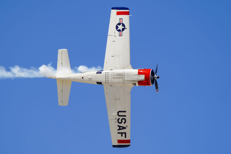 ESKISEHIR, TURKIYE - SEPTEMBER 20, 2025: North American T-28B Trojan (200-425) display in Sivrihisar...