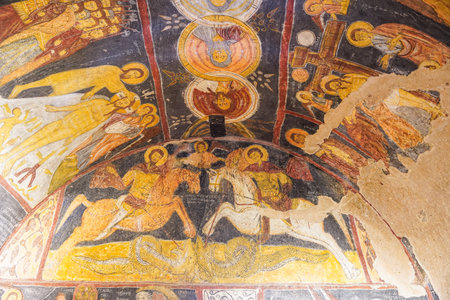 NEVSEHIR, TURKIYE - AUGUST 08, 2025: St. Jean Church in Gulsehir Townのeditorial素材