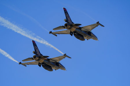ESKISEHIR, TURKIYE - SEPTEMBER 20, 2025: SoloTurk aerobatic demonstration team display in Sivrihisar...