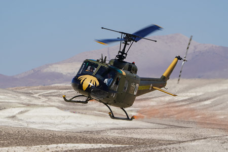 ESKISEHIR, TURKIYE - SEPTEMBER 21, 2025: Bell UH-1H Iroquois (9266) display in Sivrihisar SHG...