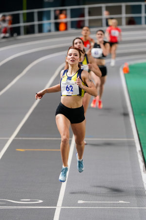 ISTANBUL, TURKIYE - JANUARY 07, 2026: Athletes running during Turkish Athletic Federation Olympic...