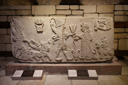 ANKARA, TURKIYE - DECEMBER 27, 2025: Orthostat in Museum of Anatolian Civilizations