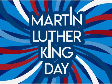 Martin Luther King Day flyer, banner or poster design template.のイラスト素材