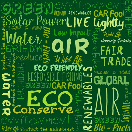 Happy Earth Day hand lettering background vector illustration.のイラスト素材