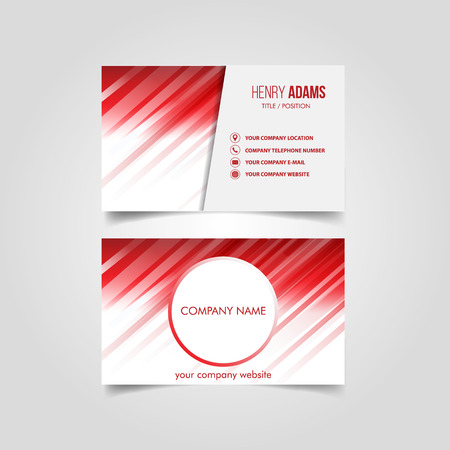 Vector Modern Creative and Clean Business Card Templateのイラスト素材