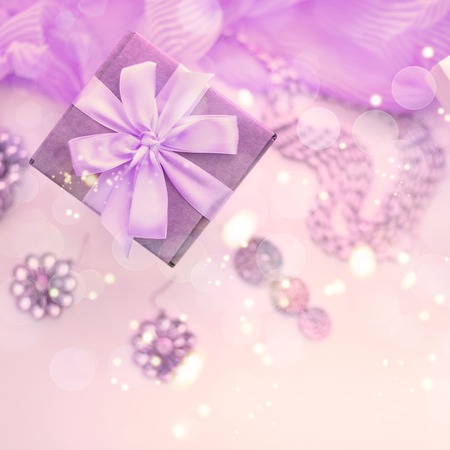 Decorative composition preparation for the holiday Decoration gifts.の写真素材