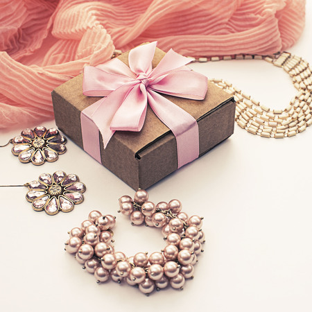 A set of accessories for women.の写真素材