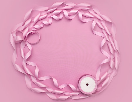 Beautiful abstract background in pink color. Decorative lighting effects glare. Square