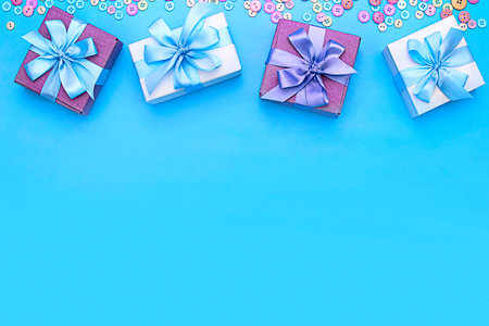 Beautiful festive background for your text and design. Materials for creativity.