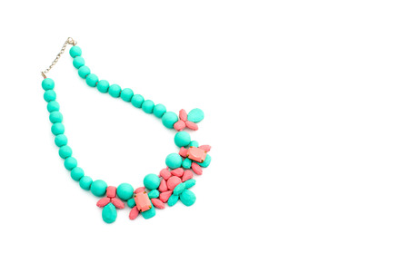 Necklace. Jewelry women's. A set of female ornaments. Fashion jewelryの写真素材