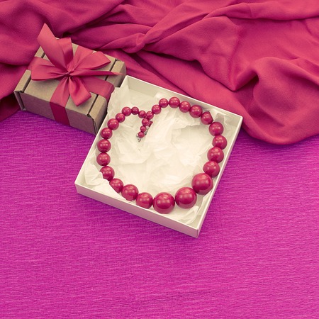 The decorative composition is Packed in a gifts box for women.の写真素材