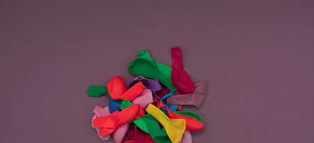 Banner Decorative composition a set of materials for the design of the holiday. Flat lay top viewの写真素材