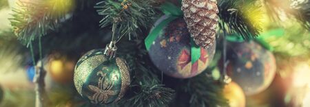 Xmas decor toy balls snowflake cone sequins star snowflake.の写真素材
