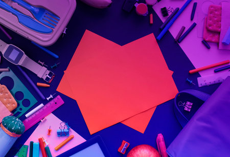 Banner  back to school with copy space