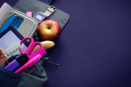 Banner  back to school with copy spaceの写真素材