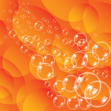 Transparent bubbles illustration with reflectionsのイラスト素材