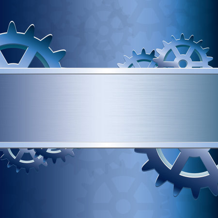 Abstract vektor gear backgroundのイラスト素材