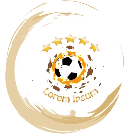 Soccer ball vector abstract illustrationのイラスト素材