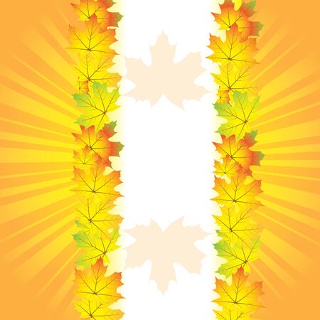 Autumn abstract background with leafのイラスト素材
