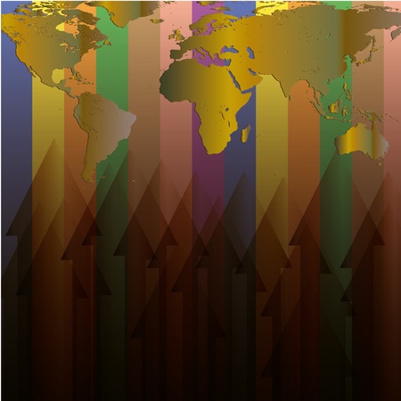 Colorful business background with arrowsのイラスト素材