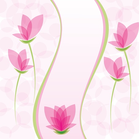 Abstract floral background のイラスト素材