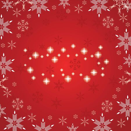 Abstract red white winter backgroundのイラスト素材