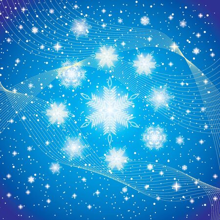 Abstract blue white winter backgroundのイラスト素材