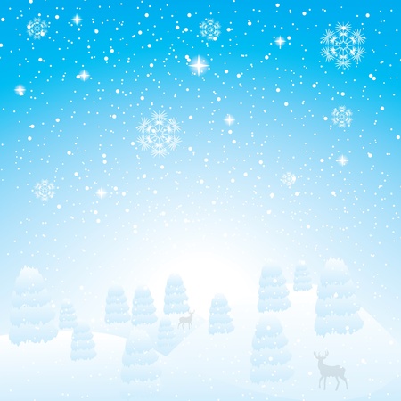 Abstract blue white winter backgroundのイラスト素材