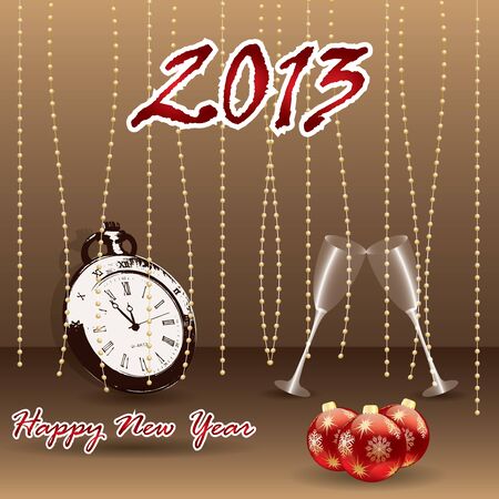 Abstract winter Christmas New Year background brownのイラスト素材