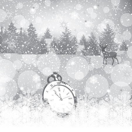 Abstract winter Christmas New Year background のイラスト素材